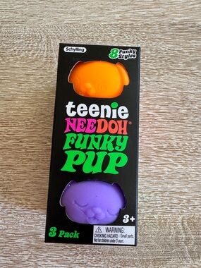 NEEDOH Teenie Funky Pup - Orange, Pink and Purple